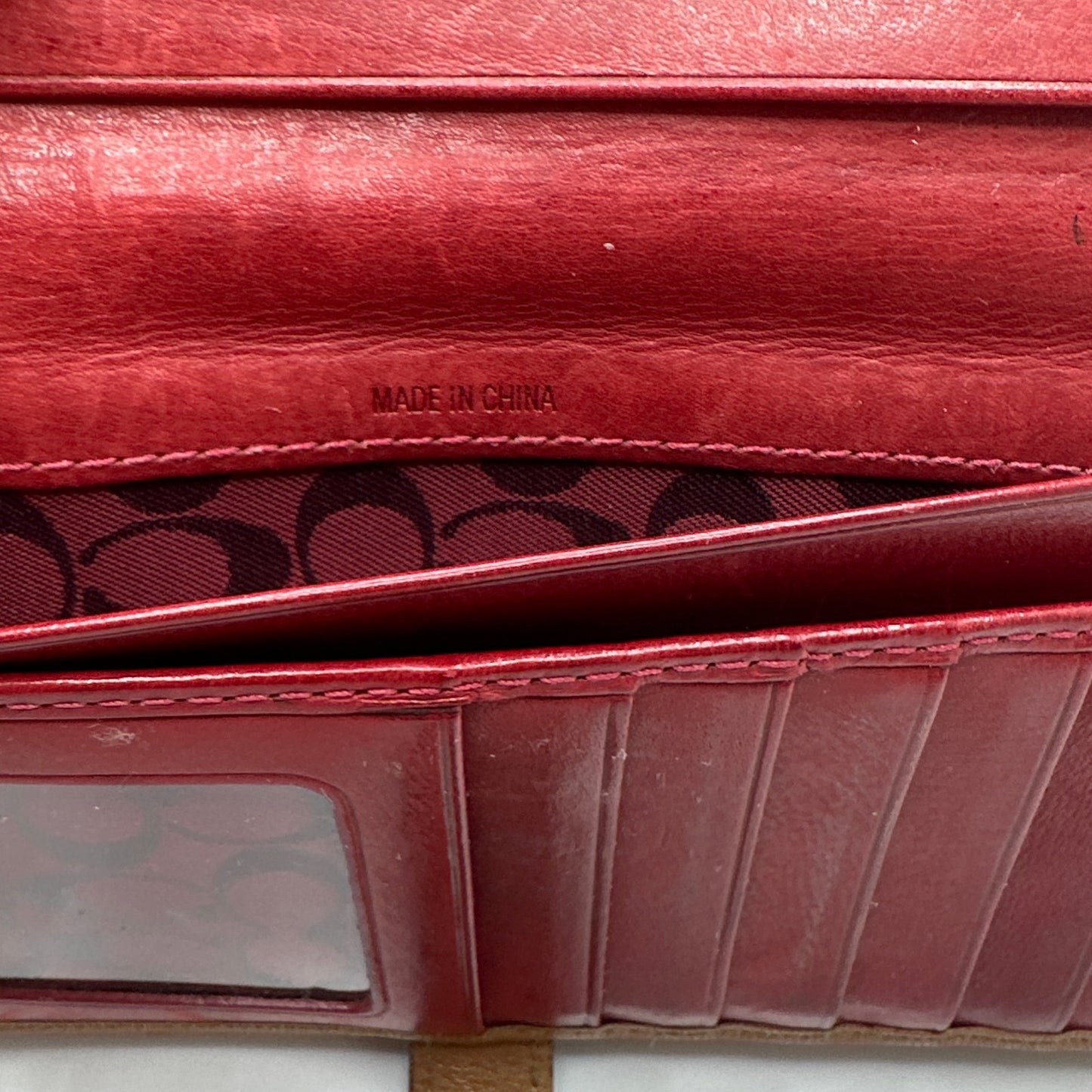 Vintage Soho COACH Brown Buckle Y2k Leather Wallet