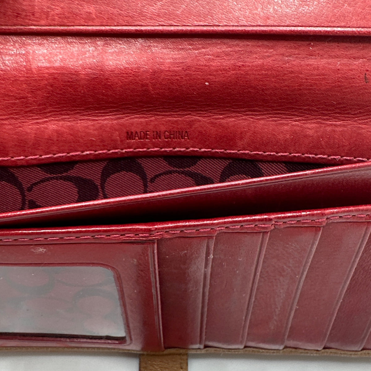 Vintage Soho COACH Brown Buckle Y2k Leather Wallet