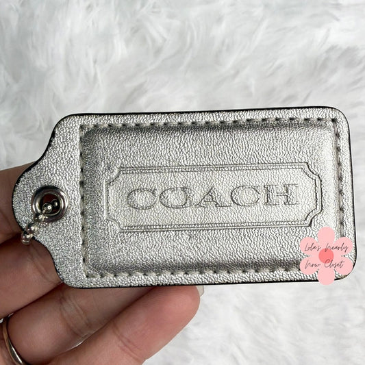 2" COACH Fob Bag Charm Hang tag Hangtag