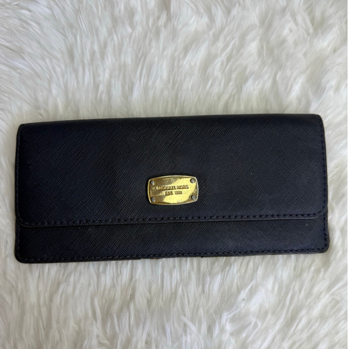 Michael Kors Blue Slim Wallet