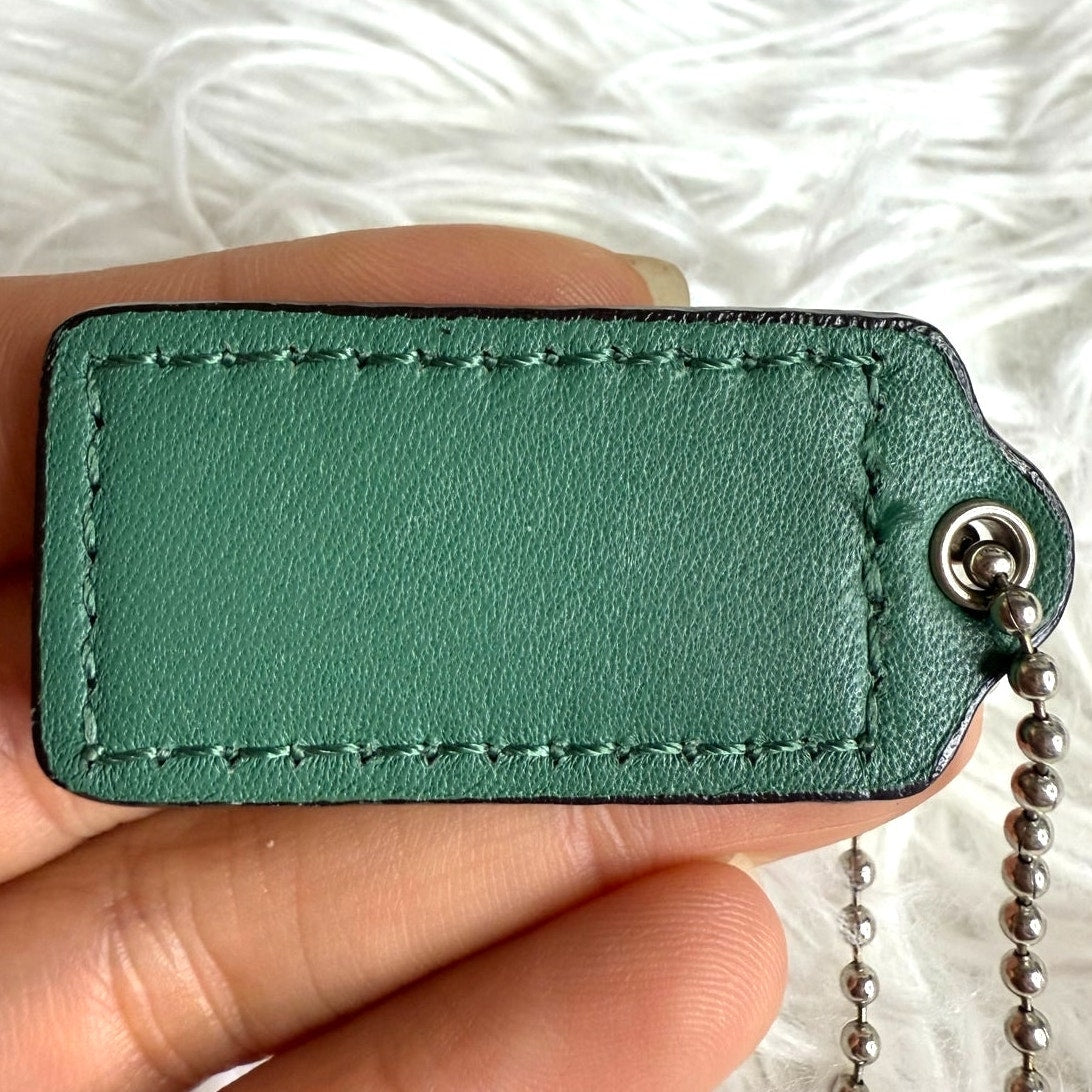 1.5" COACH Fob Bag Charm Hang tag Hangtag