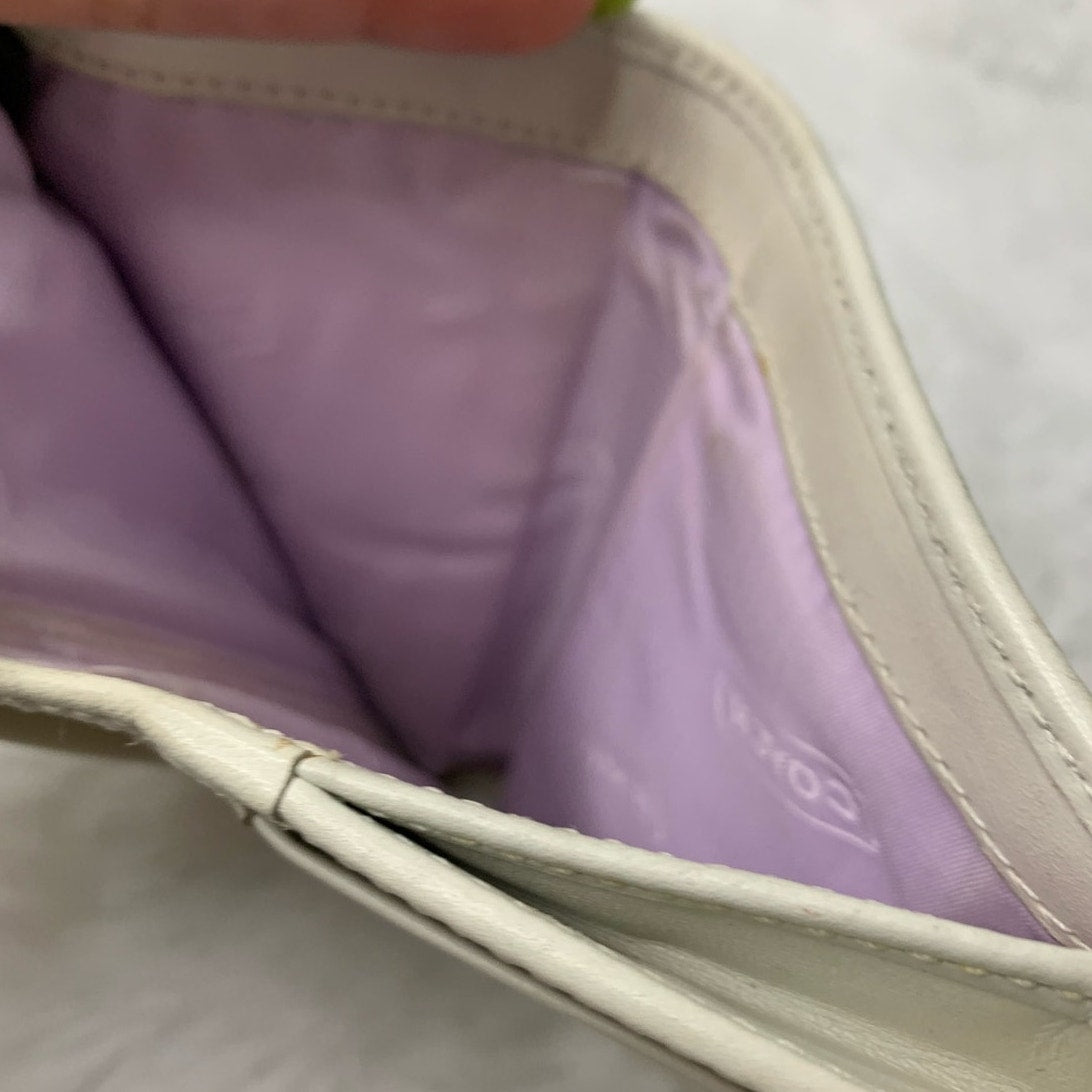y2k Coach Lilac White Wallet