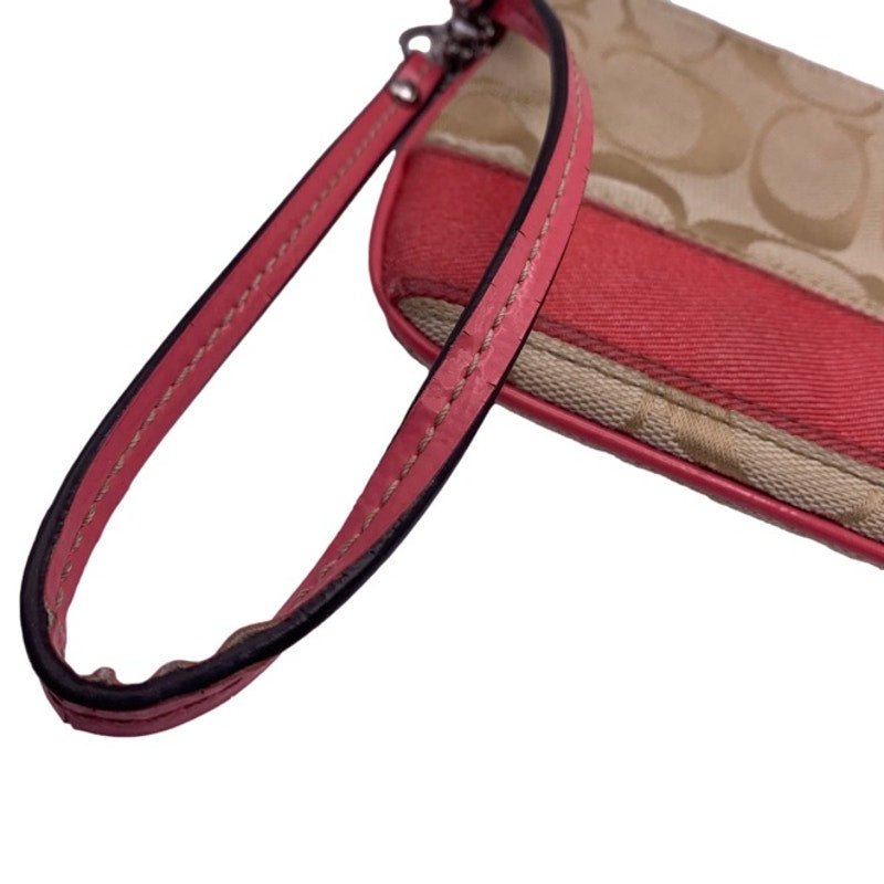 SALE COACH Canvas Wristlet