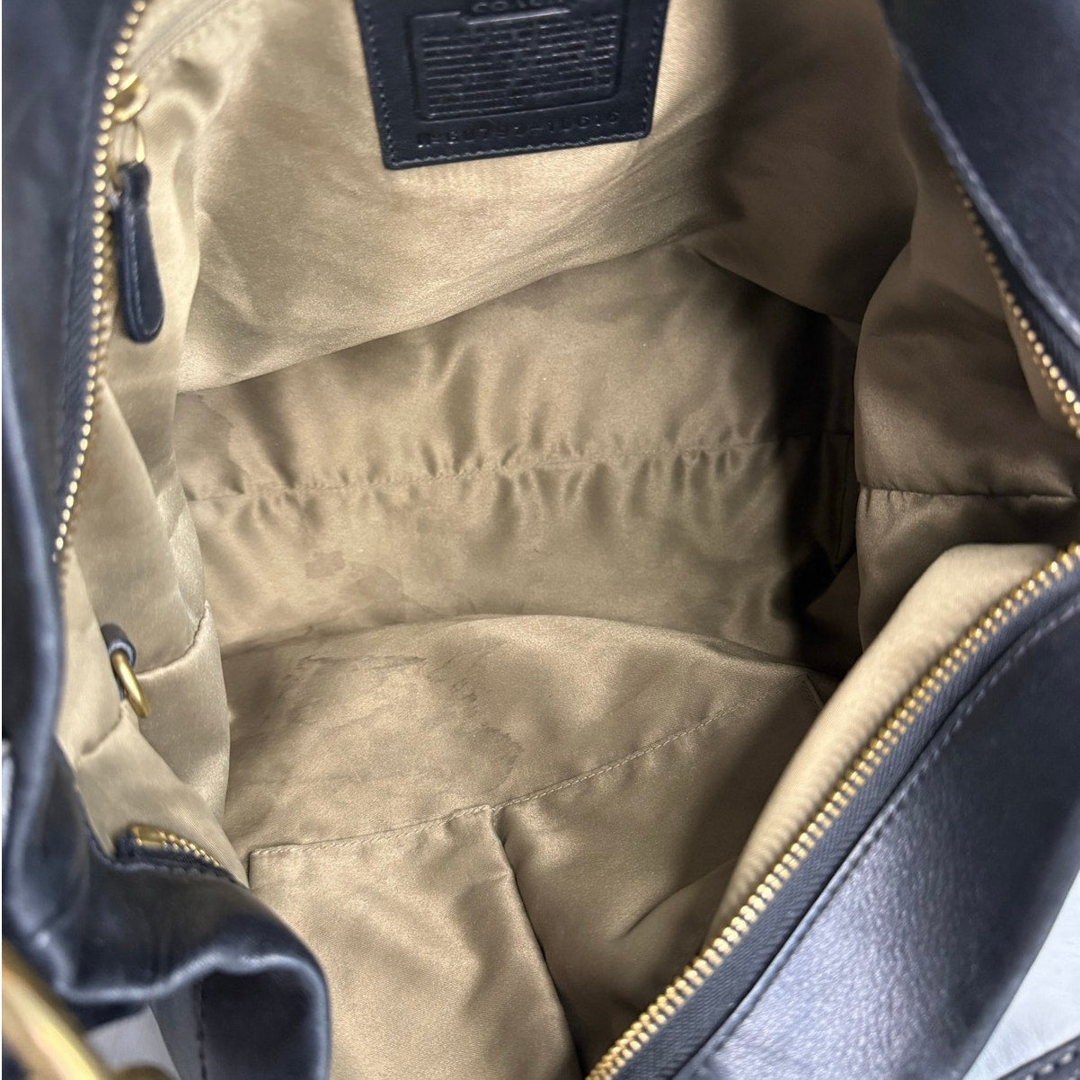 y2k Coach Black Carly Hobo Large Shoulder Bag