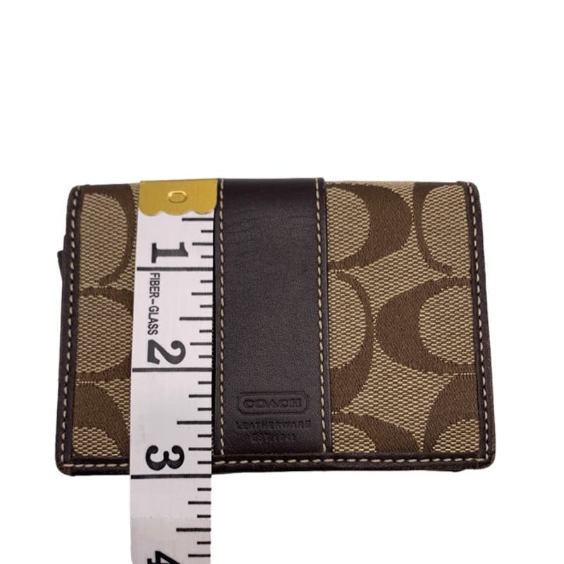 COACH Brown Card Holder Wallet