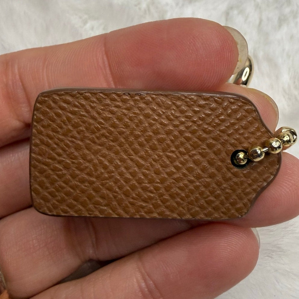 Coach Brown Replacement Hangtag Wristlet Strap