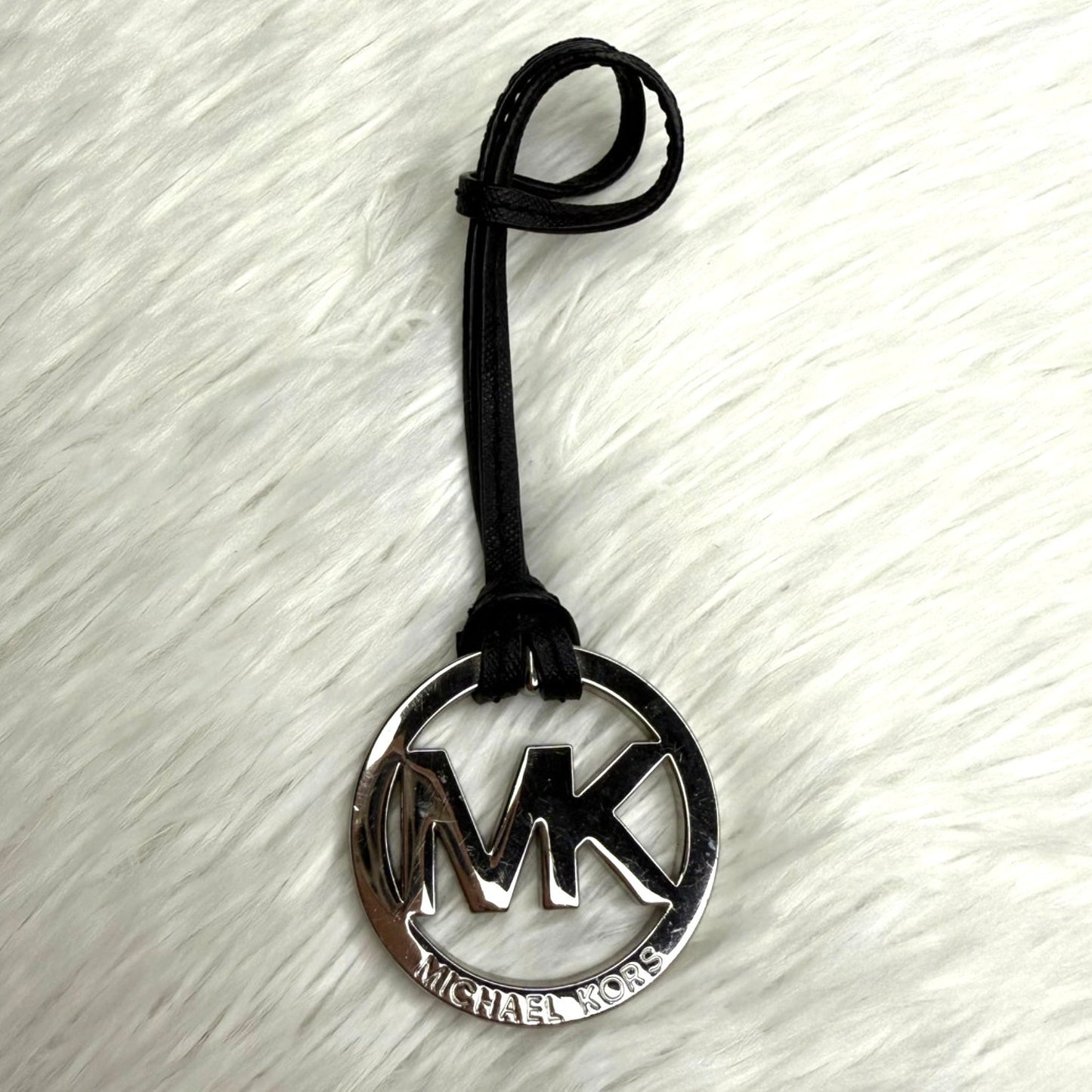 Michael Kors Silver Black Bag Charm