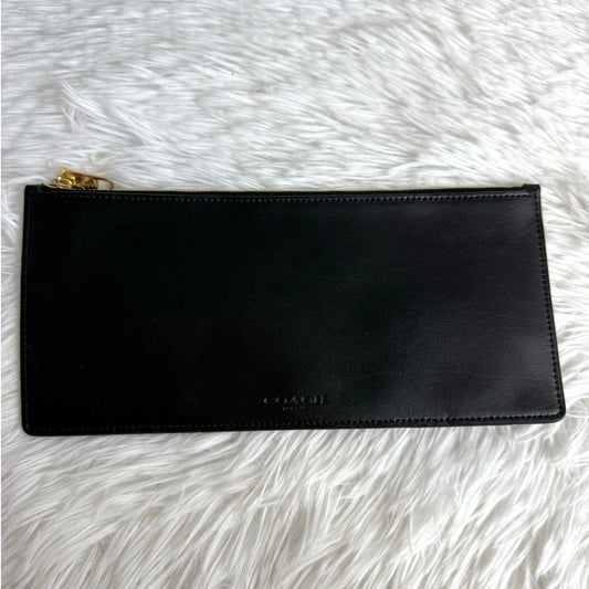 COACH Black Slim Case Pouch