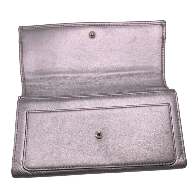 COACH Metallic Silver Wallet