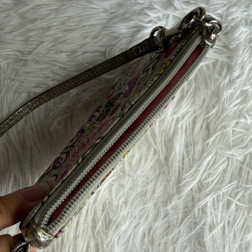 y2k COACH Limited Edition Poppy Graffiti Wristlet