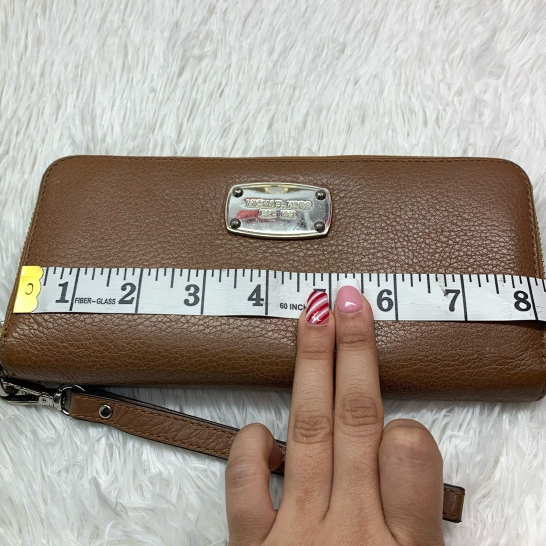 Michael Kors Brown Zip Around Wallet