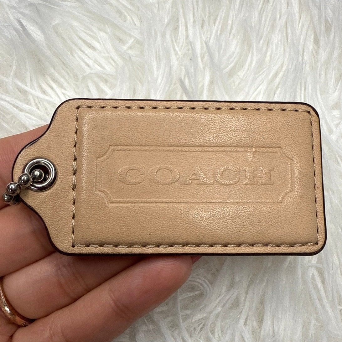 3" COACH Fob Bag Charm Hang tag Hangtag