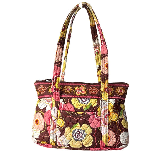 VERA BRADLEY Brown Mod Floral Large Tote