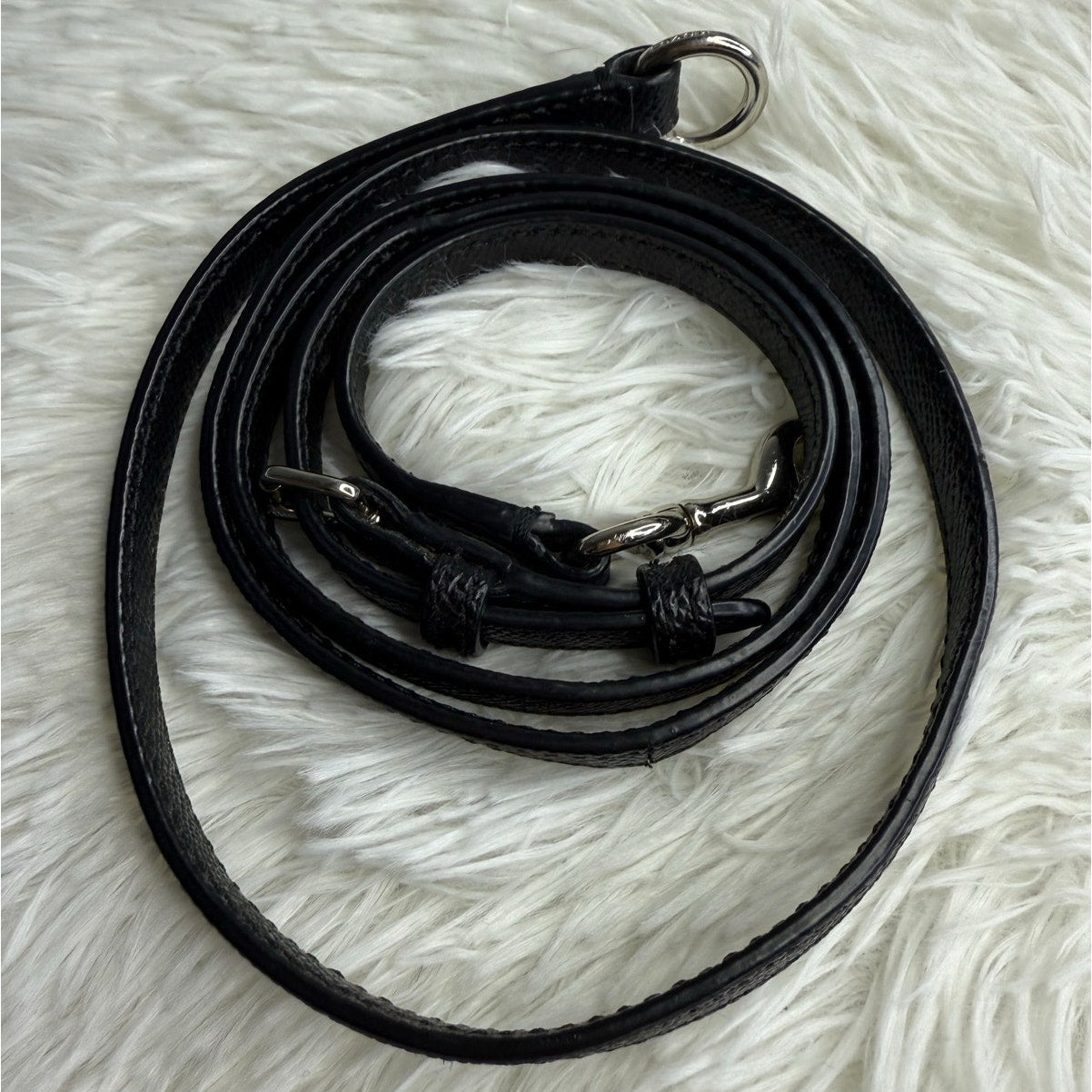 Coach Black Silver Replacement Strap