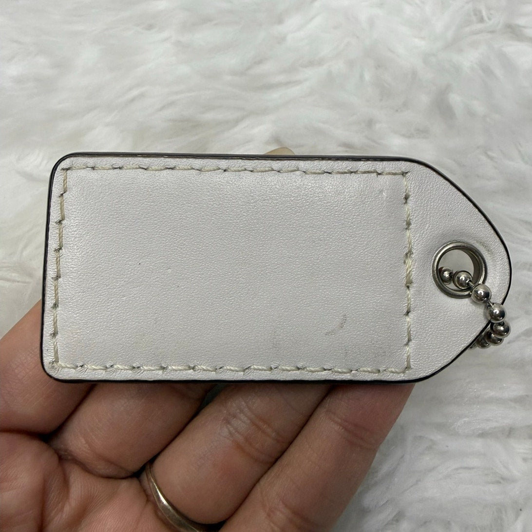 2.5" y2k COACH Polka Dot Fob Bag Charm Hang tag Hangtag