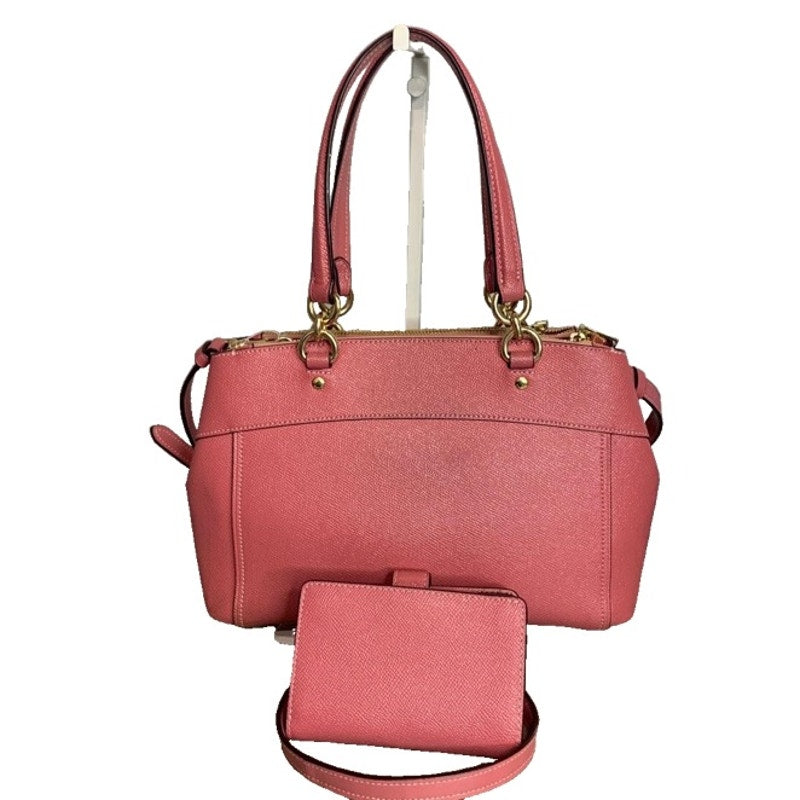 COACH Brook Carryall with Crossbody Strap Nude Pink and Matching Wallet