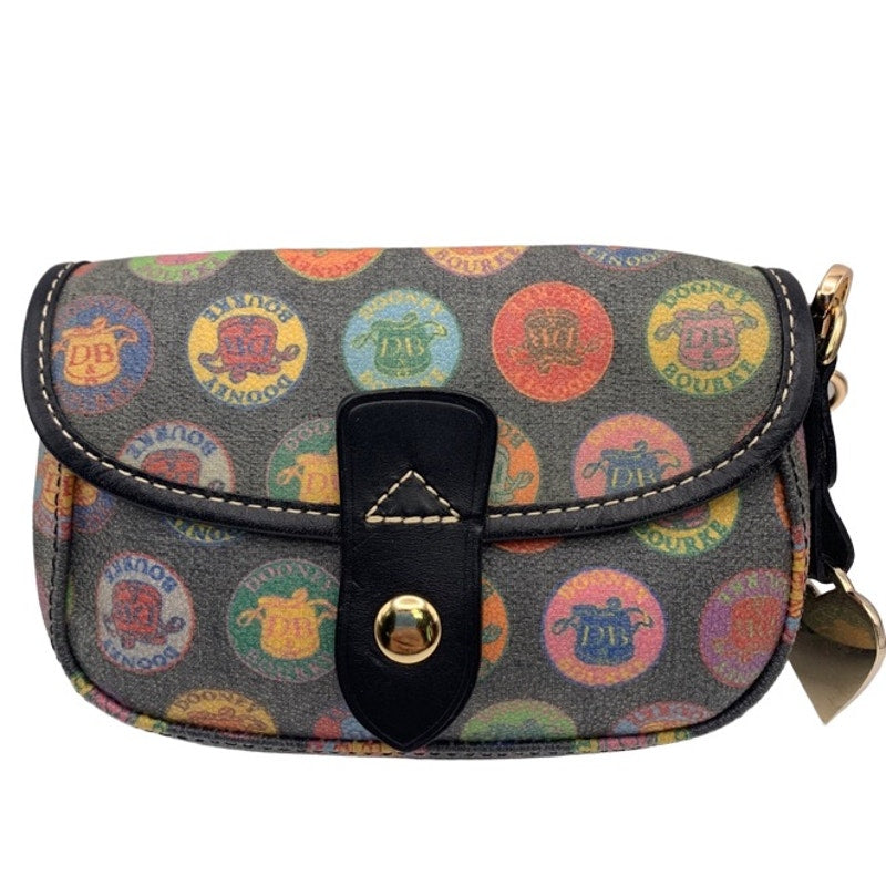 Vintage DOONEY & BOURKE Stamp Medallion Multi Color Wristlet