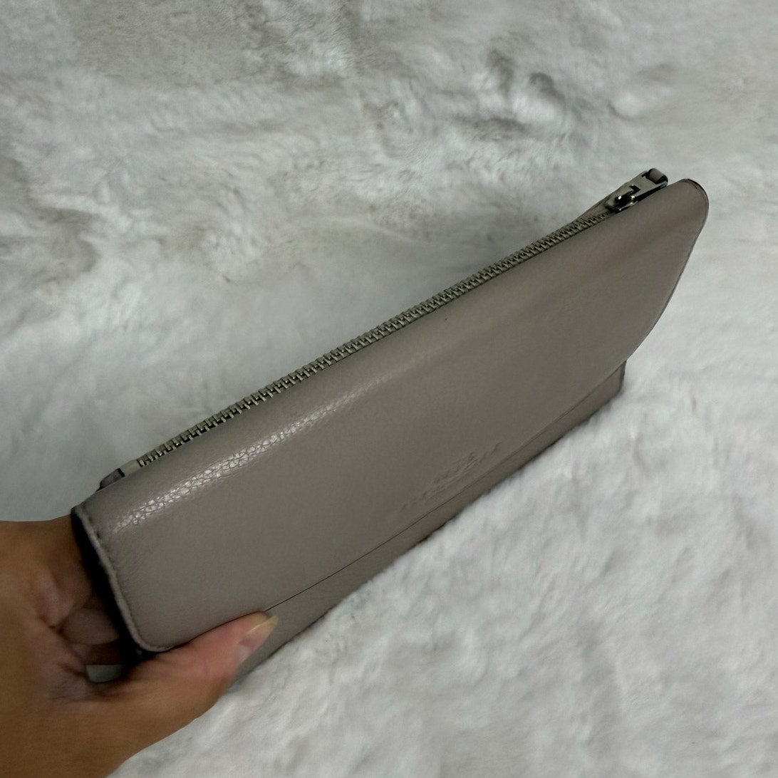 COACH Gray Trifold Wallet