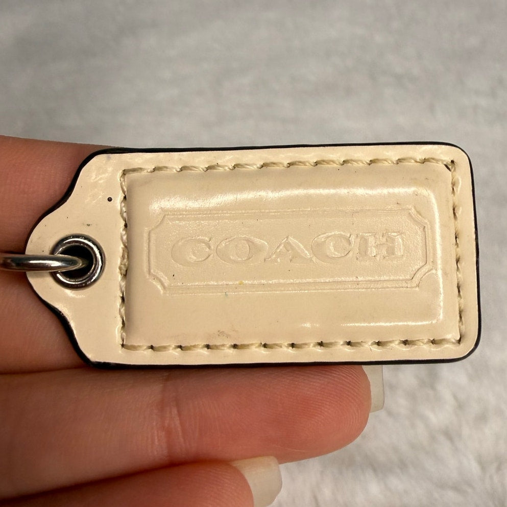 1.5" COACH Fob Bag Charm Hang tag Hangtag