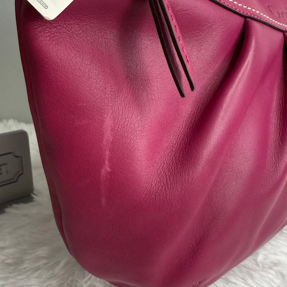 NWT y2k COACH Soho Pleated Leather Large Hobo Shoulder Bag F1373100