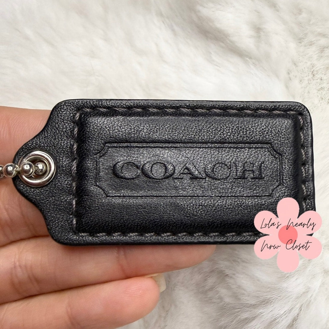 2” COACH Fob Bag Charm Hang tag Hangtag