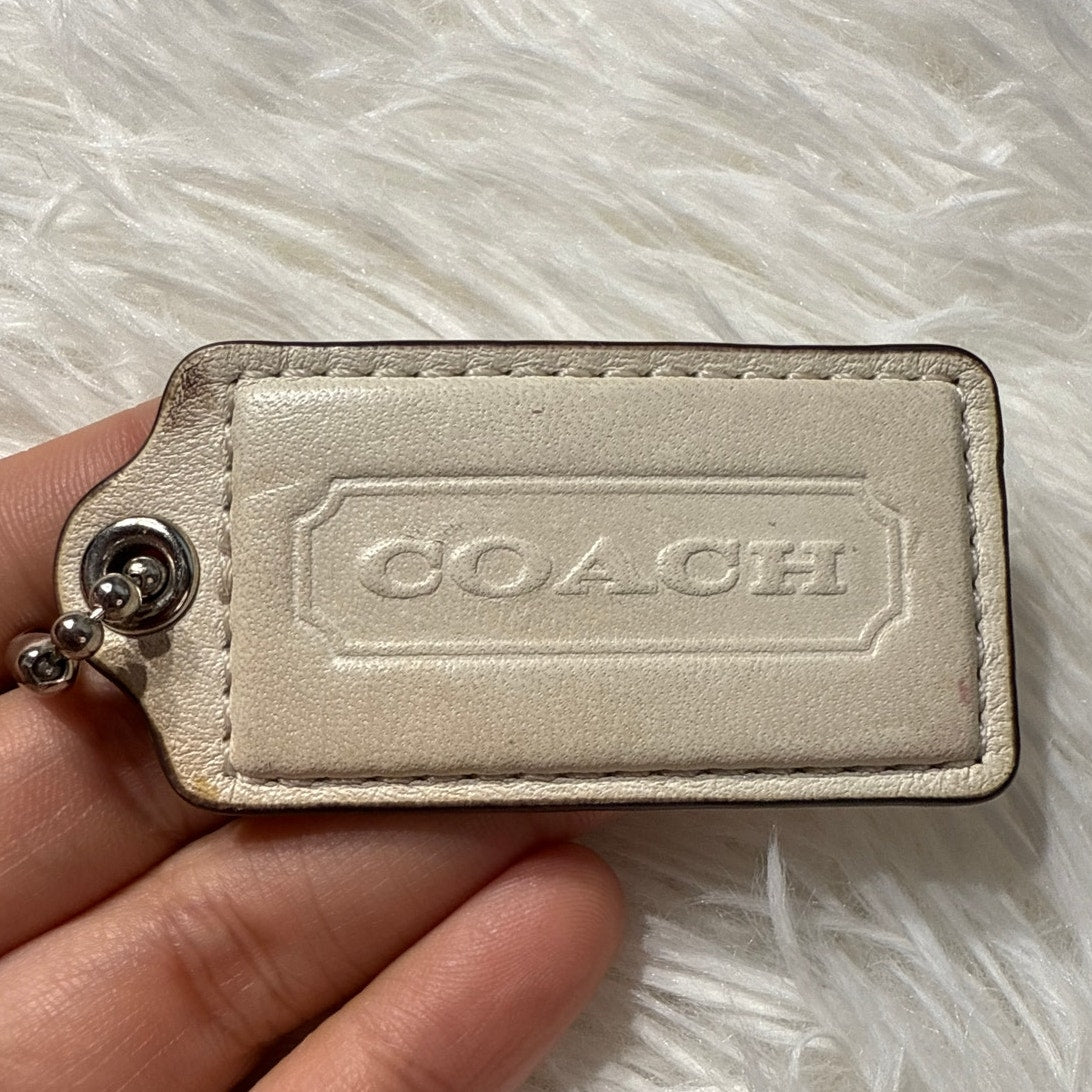 2" COACH Fob Bag Charm Hang tag Hangtag