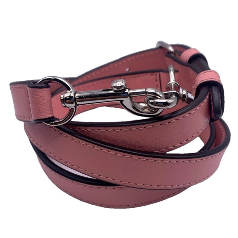 COACH Pink Silver Belt Adjustable Replacement Strap