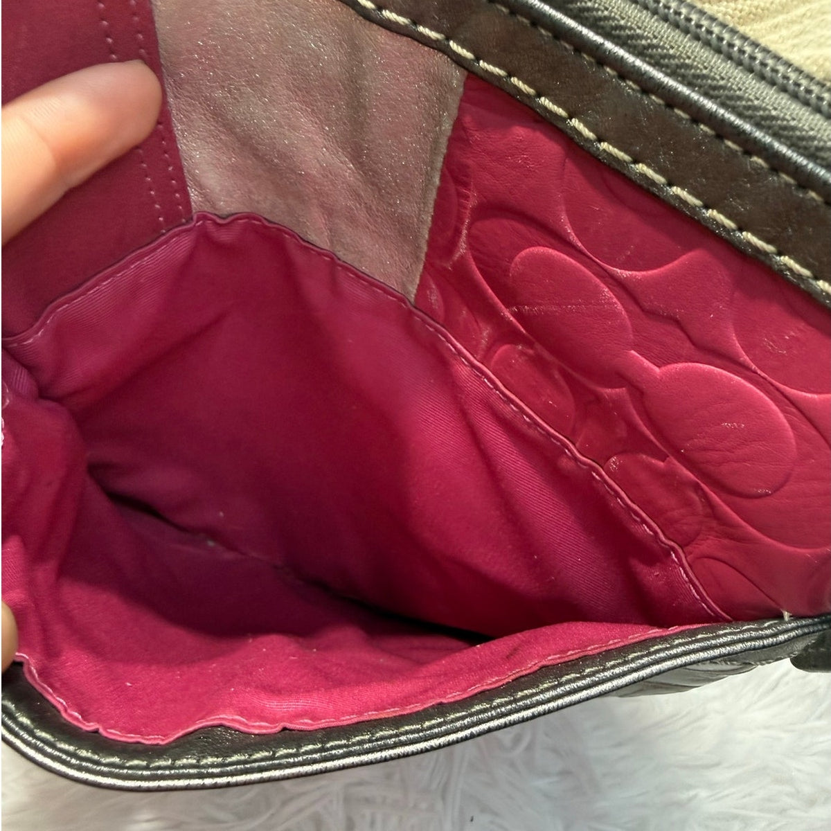 Y2K Coach Holiday Patchwork Swingpack Crossbody Bag