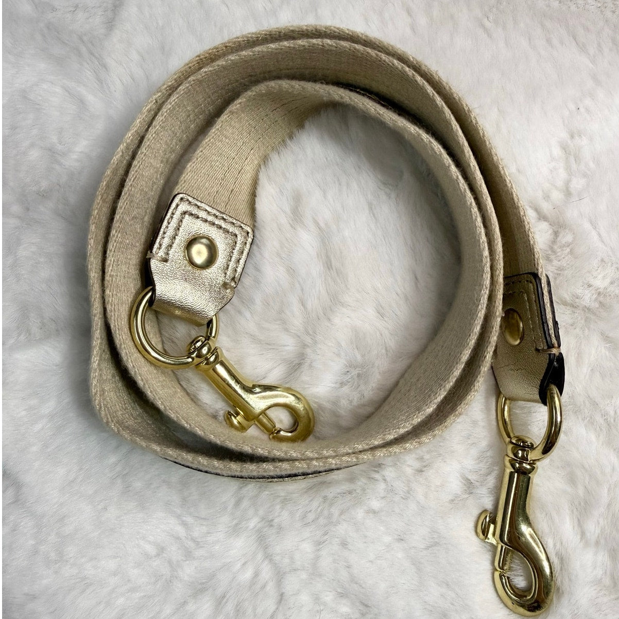 Coach Poppy Gold Cream Replacement Strap