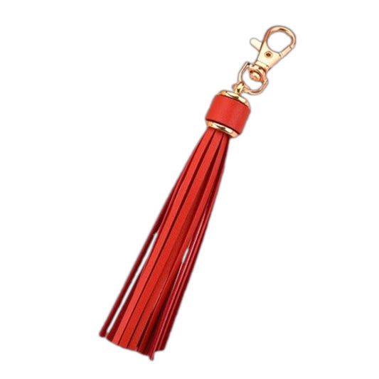 NEW Red Tassel Bag Charm Tassels Keychains Purse Charms