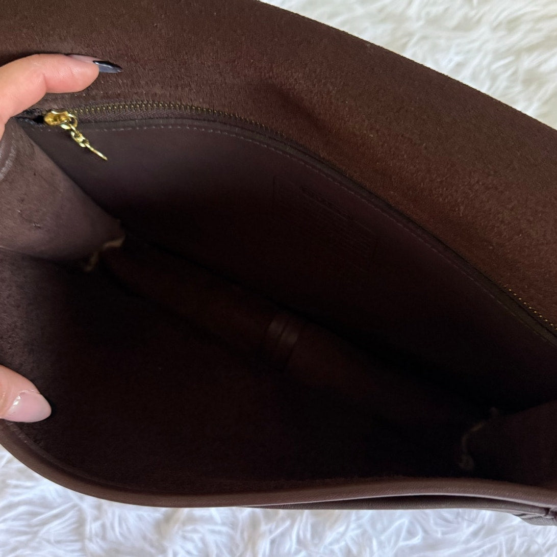 Vintage COACH Mahogany Convertible Clutch 9635 Costa Rica Crossbody Shoulder Bag