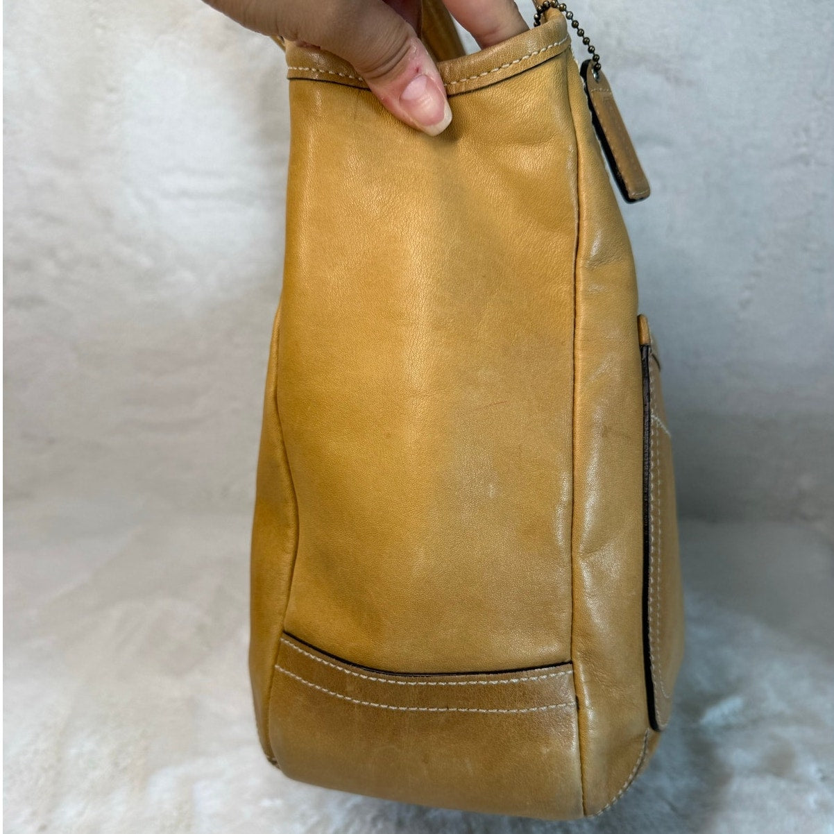 y2k Coach Legacy Tan Ergo Hobo Shoulder Bag