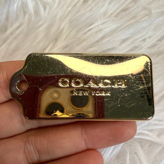 2” COACH Fob Bag Charm Hang tag Hangtag