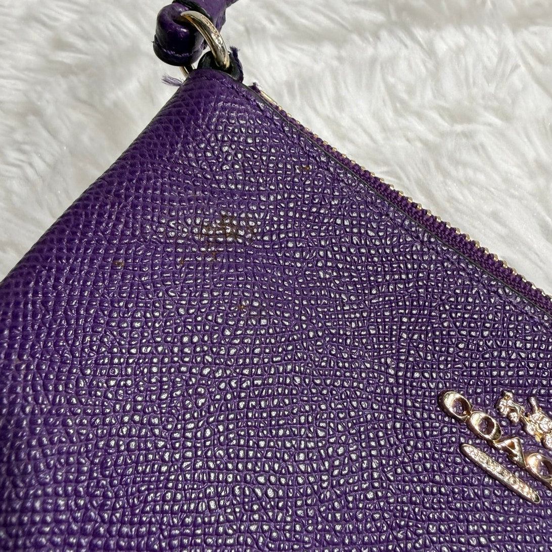 Coach Purple Wristlet