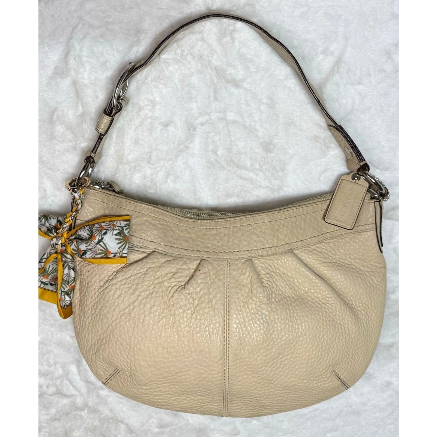 COACH Soho Pleated Leather Hobo Shoulder bag