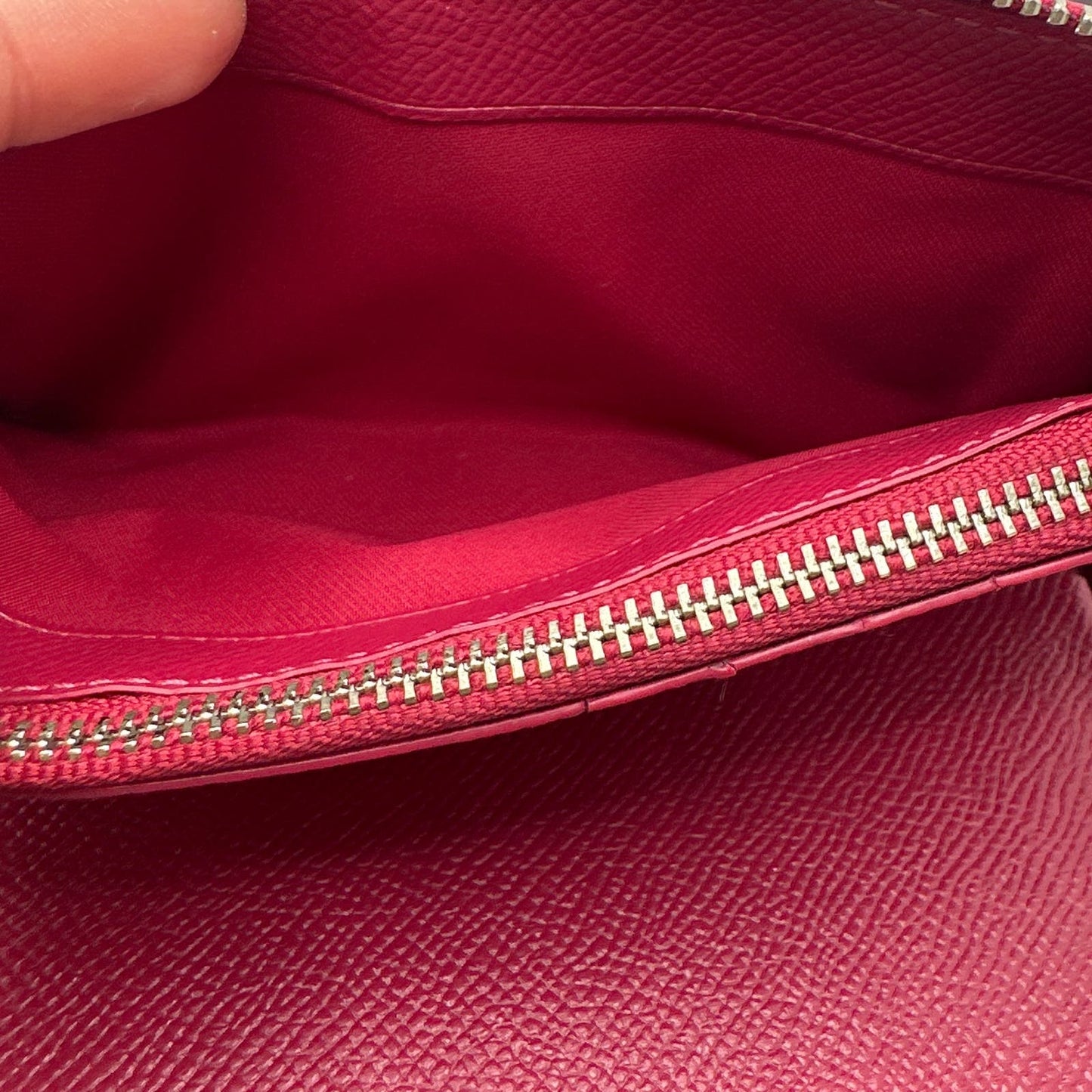 COACH Red Zip Around Wallet