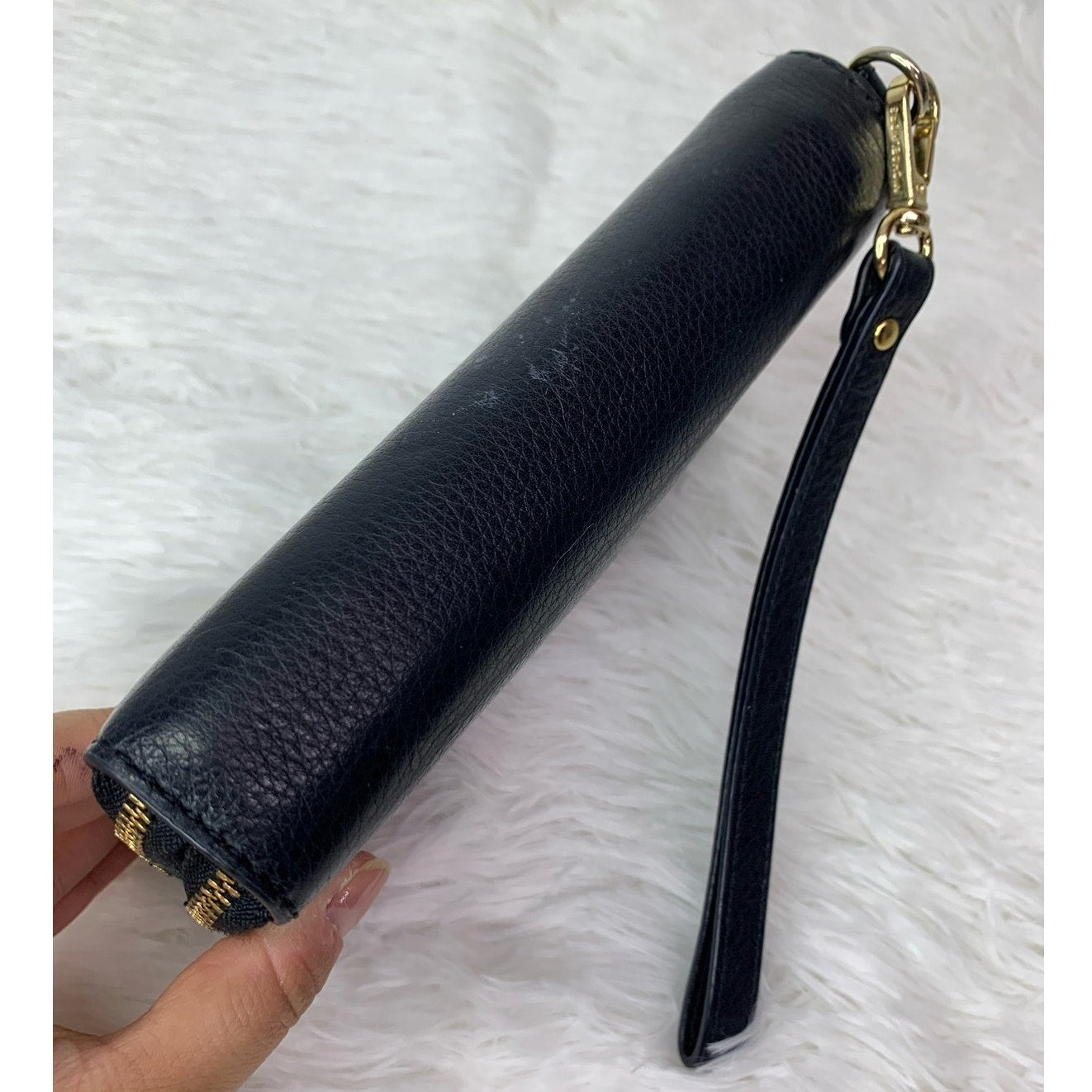 Michael Kors Black Double Zipper Wallet Wristlet