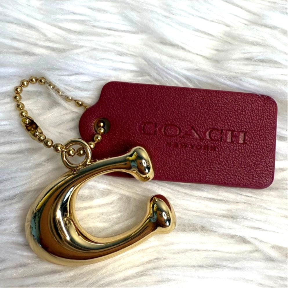 COACH Replacement "C" Hang Tag Key Fob Bag Charm