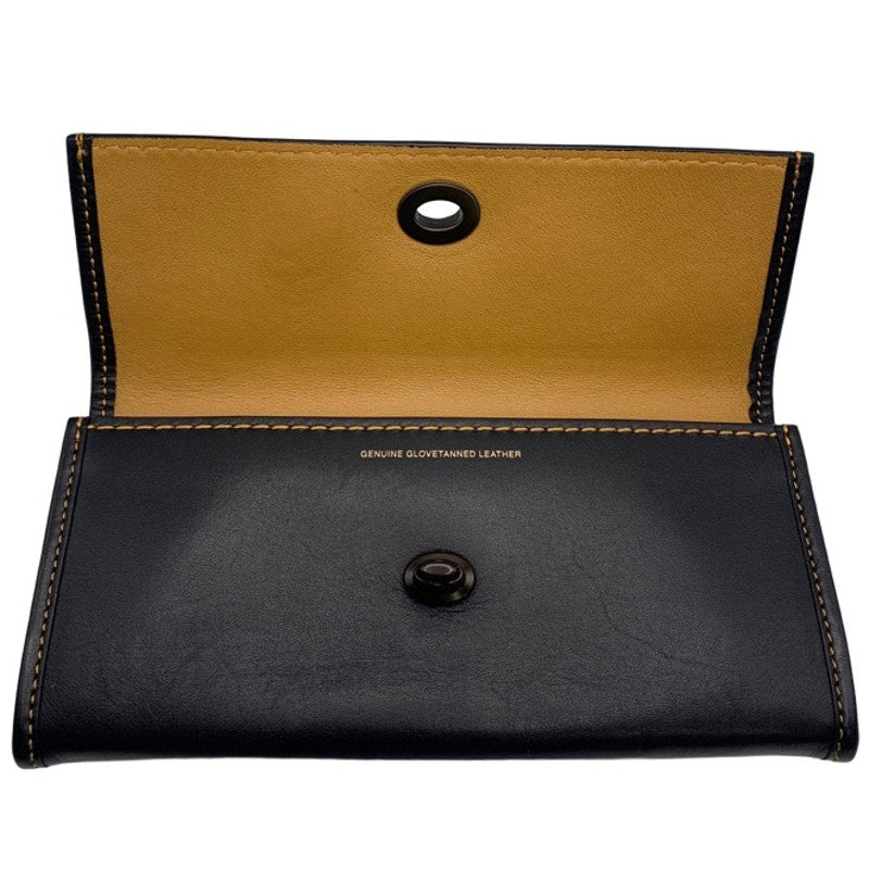 COACH Black Turnlock Wallet In Glovetanned Leather