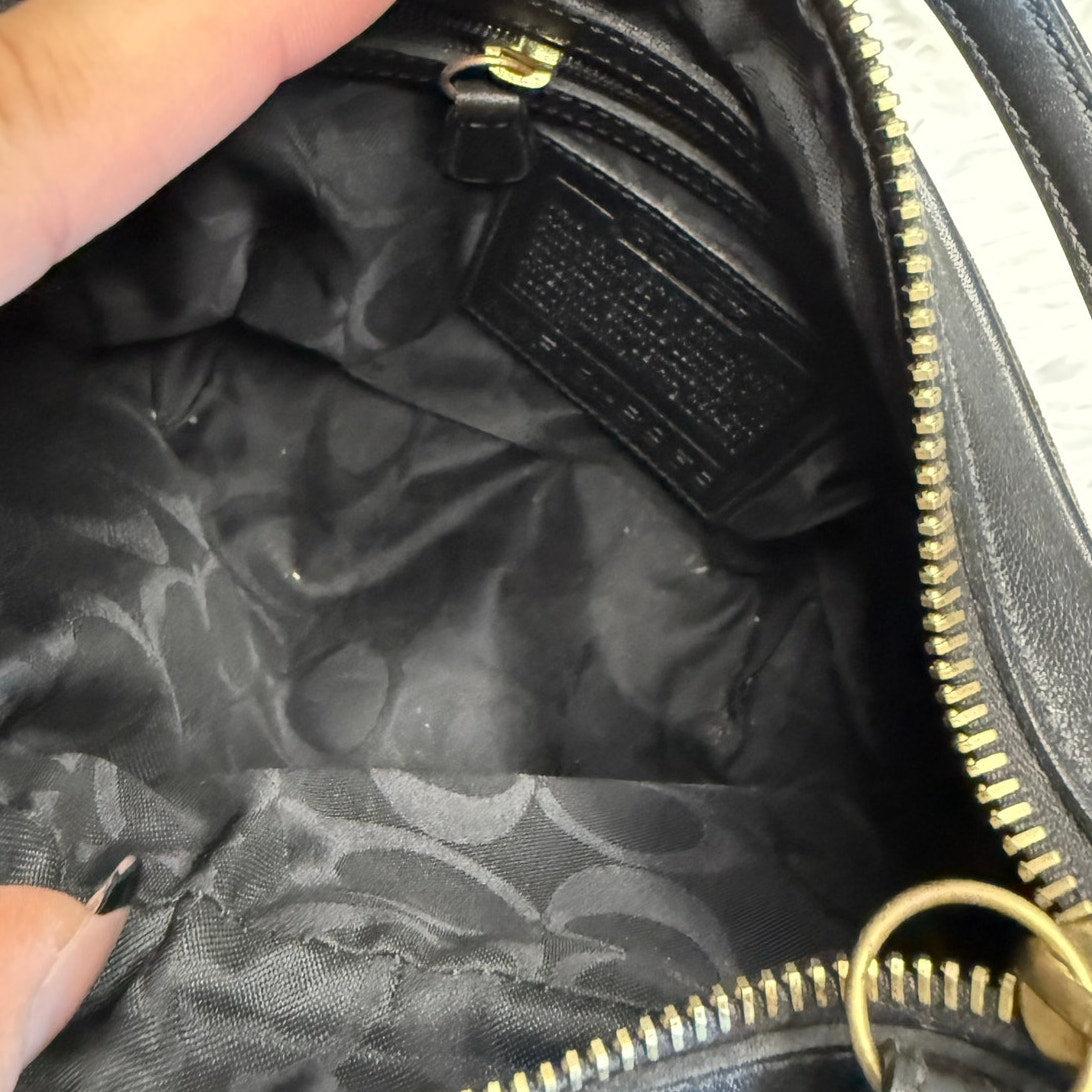 Vintage COACH 2001 Black Suede Shoulder Bag