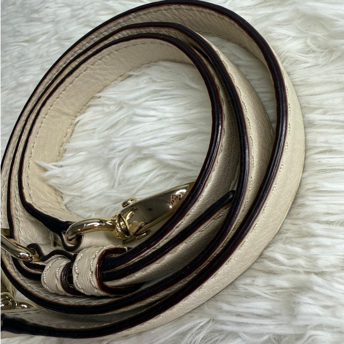 Cream Gold Replacement Crossbody Strap