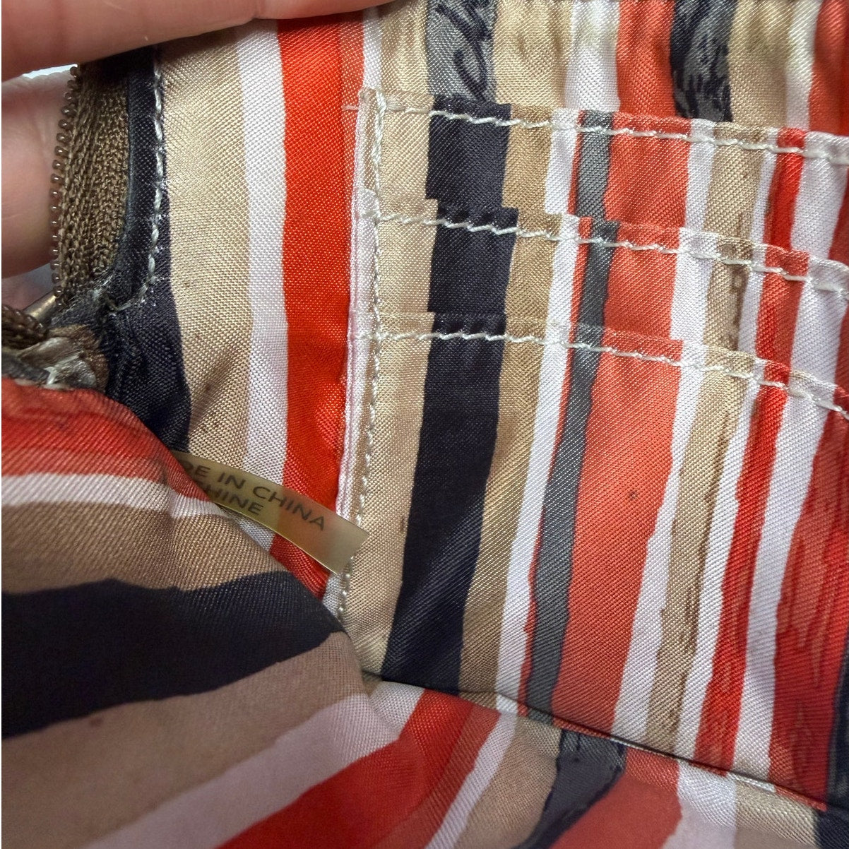 COACH Polka Dot Double Zipper Wristlet