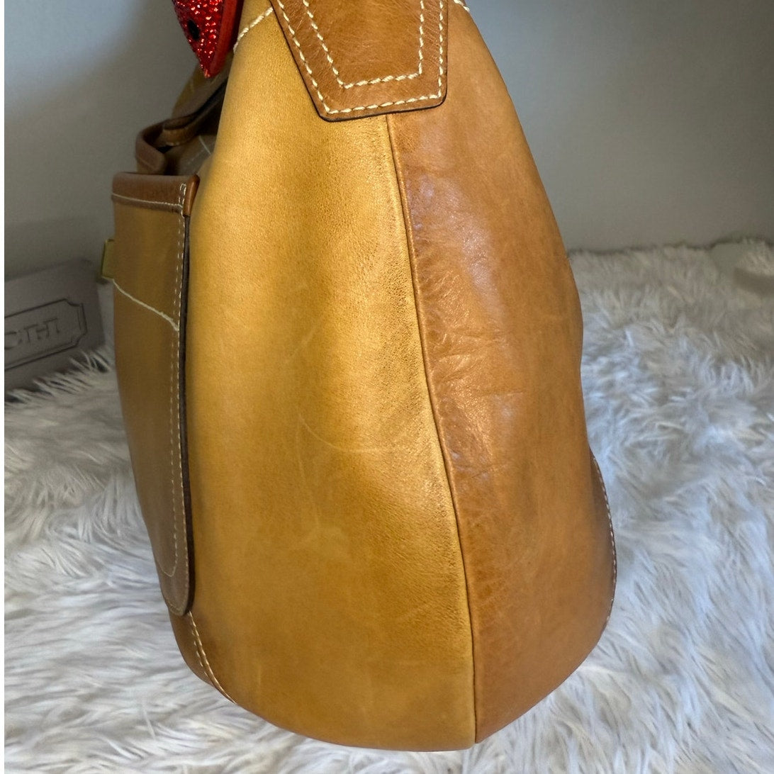 Vintage Coach y2k 10741 Two-Tone Ergo Hobo Bag One Shoulder Bag