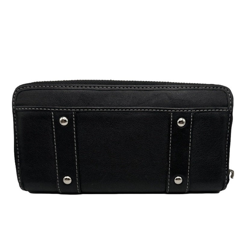 COACH y2k Soho Zoe Double Buckle Black Wallet