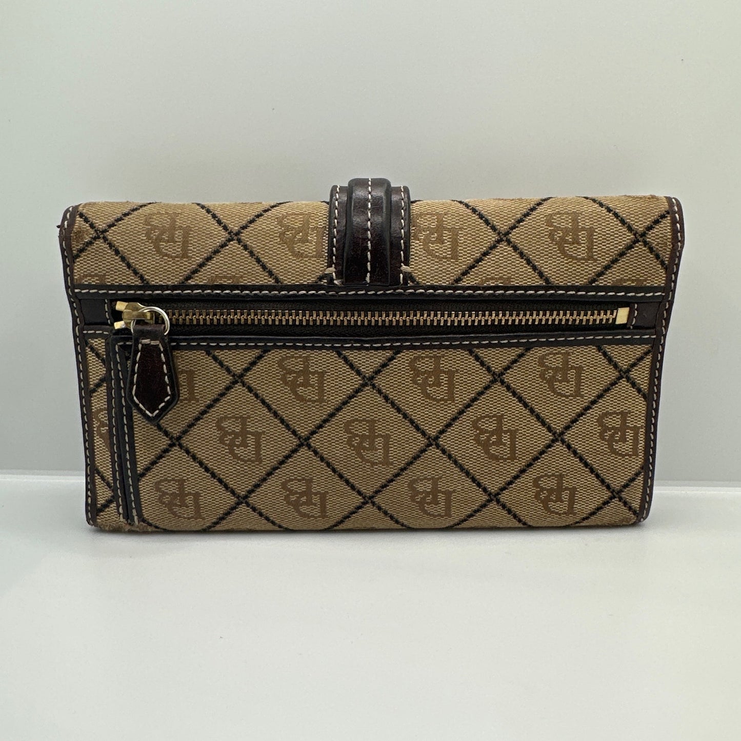 DOONEY & BOURKE Brown Signature Canvas Wallet