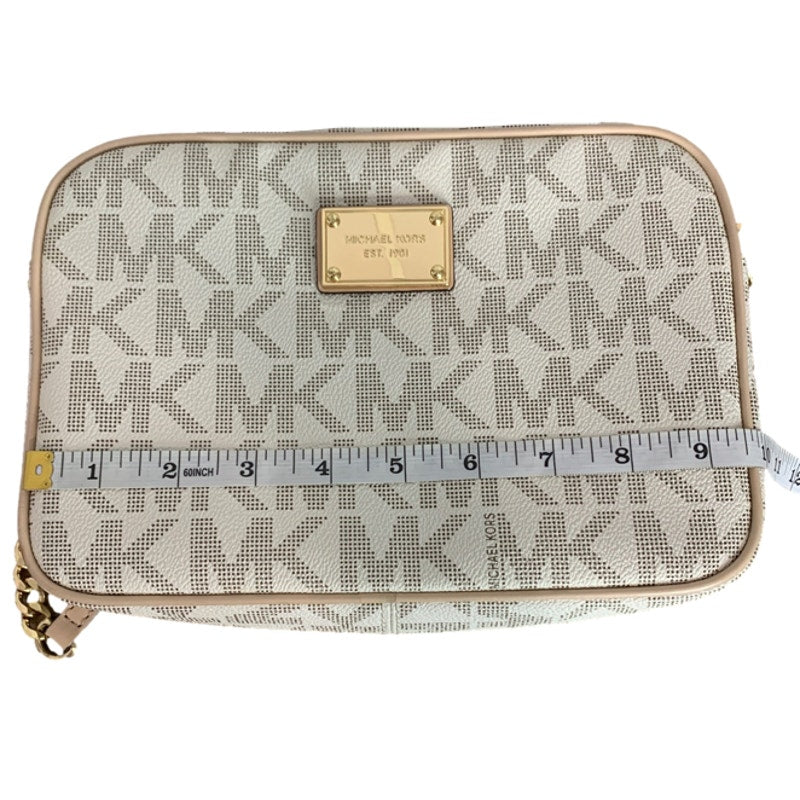 Michael Kors Cream Jet Set Signaute Crossbody