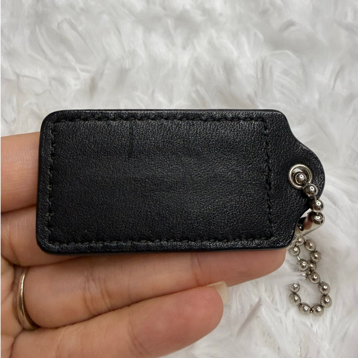 2" COACH Fob Bag Charm Hang tag Hangtag