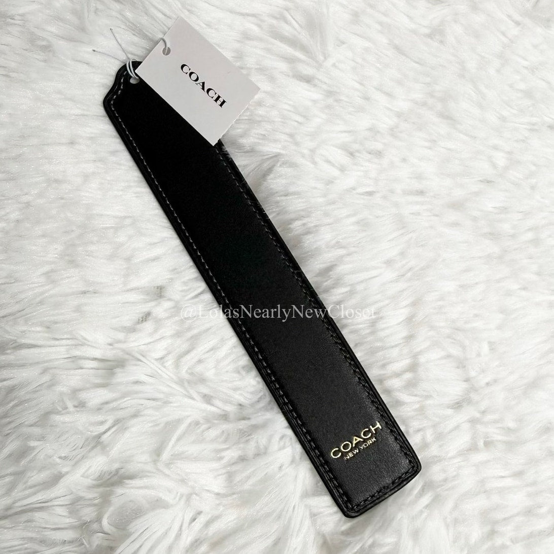 Coach Black Bookmark
