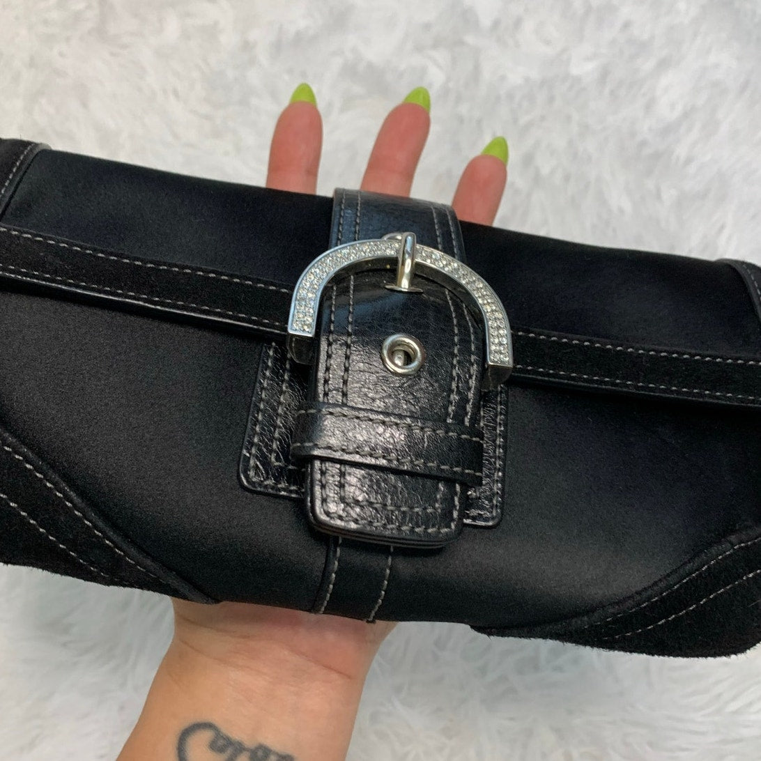 Vintage Coach y2k Madison 3578 Convertible Flap Satin Evening Bag
