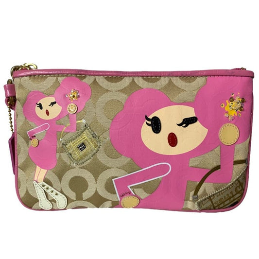 COACH Y2K Rare Poppy "Pinky" Limited Edition Wristlet